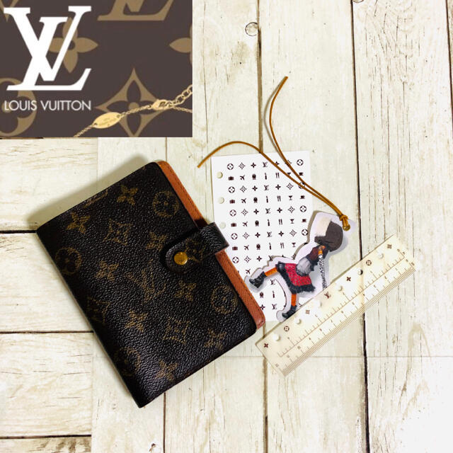 ⭐️Louis Vuitton アジェンダ定規、シール、しおり、クリアケース付き