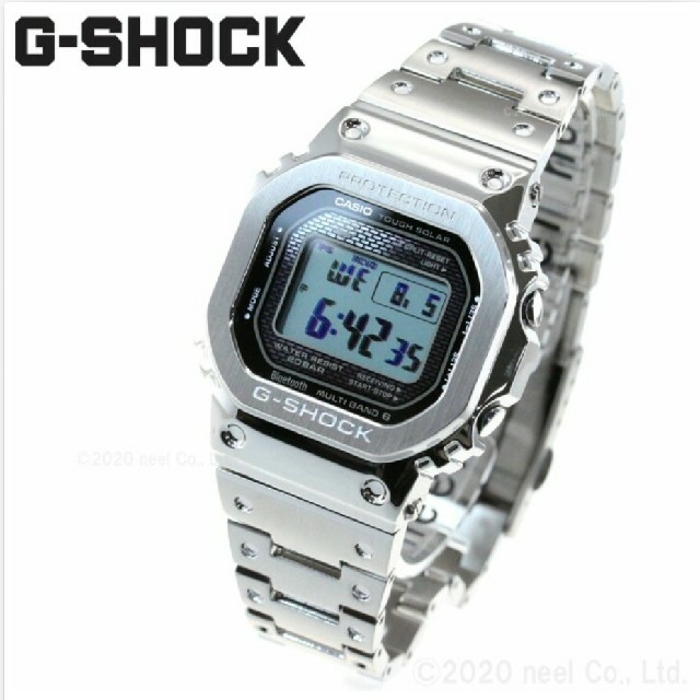 G-SHOCK フルメタル シルバー　木村拓哉　GMW-B5000D-1JFメンズ