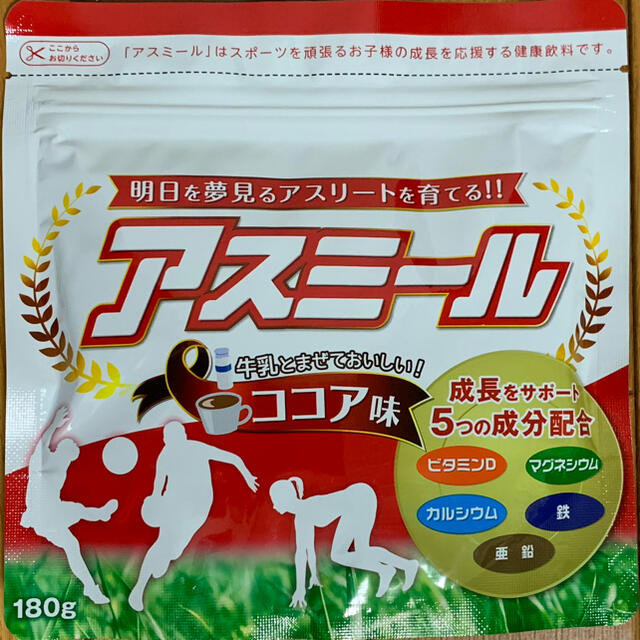 アスミール ココア味 180g 1袋 食品/飲料/酒の健康食品(その他)の商品写真