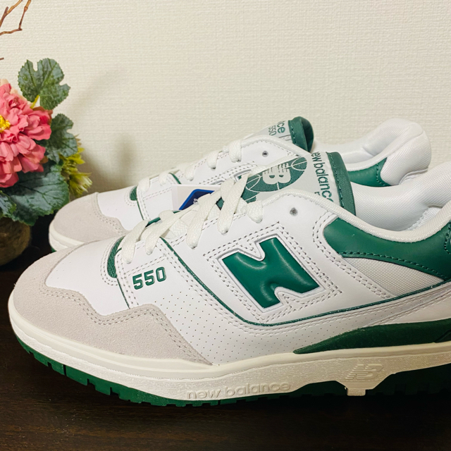 New Balance(ニューバランス)のニューバランス BB550WT1 グリーン　26.5cm メンズの靴/シューズ(スニーカー)の商品写真