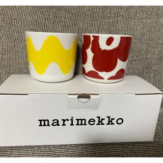 マリメッコ(marimekko)のマリメッコラテマグ ウニッコ赤　 LOKKI ロッキ セット　新品(グラス/カップ)