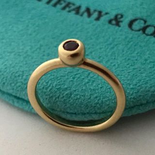 ティファニー(Tiffany & Co.)のTiffany K18YG ルビーリング 9号(リング(指輪))