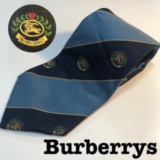 バーバリー(BURBERRY)のビンテージ　Burberrys バーバリー　ストライプ　ネクタイ　アメリカ製(ネクタイ)