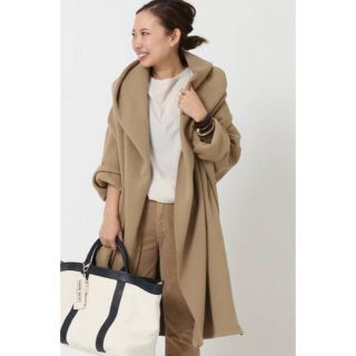 ドゥーズィエムクラス(DEUXIEME CLASSE)の【AMERICANA/アメリカーナ】 HOODIE GOWN ベージュ(ガウンコート)