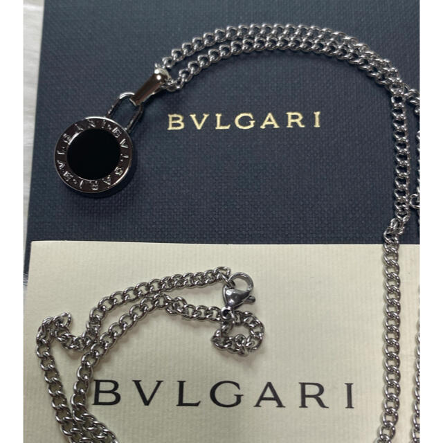 【新品正規品】BVLGARI ペンダント チャーム +チェーン 革紐 ネックレス