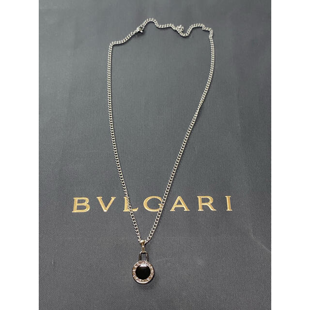 【新品正規品】BVLGARI ペンダント チャーム +チェーン 革紐 ネックレス