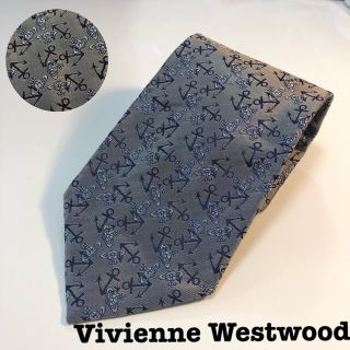 ヴィヴィアンウエストウッド(Vivienne Westwood)の美品　Vivienne Westwood 柄　ネクタイ　シルク　イタリア製(ネクタイ)