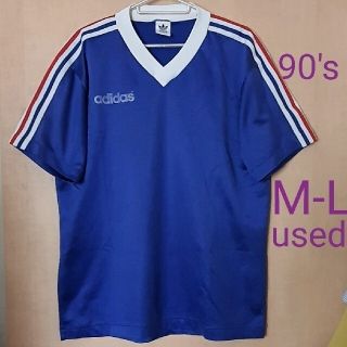 アディダス(adidas)のアディダス 90'S プラクティスシャツ 青白２枚セット  used(Tシャツ/カットソー(半袖/袖なし))