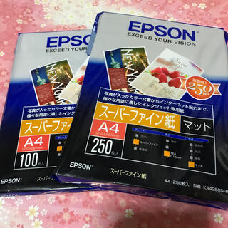 エプソン(EPSON)のEPSON  スーパーファイン紙(マット紙)  2冊  計  350枚(オフィス用品一般)