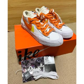 ナイキ(NIKE)のNIKE ブレザーLOW×SACAI  スニーカー【25.5㎝】美品(スニーカー)