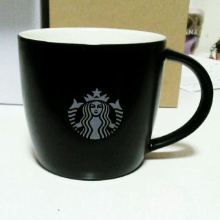 スターバックスコーヒー(Starbucks Coffee)の☆値下げ☆スターバックス ロゴマグブラック 330ml(グラス/カップ)