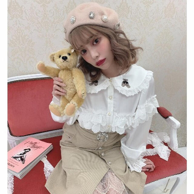 Swankiss スワンキス くま ベア フリルブラウス