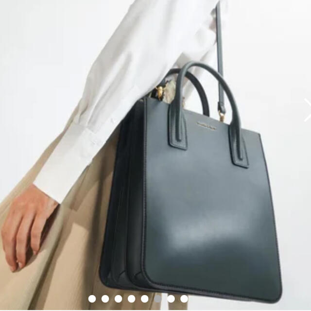 Charles and Keith(チャールズアンドキース)のダブルハンドル トートバッグ Charles&Keith  レディースのバッグ(ハンドバッグ)の商品写真