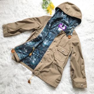 ザノースフェイス(THE NORTH FACE)の美品 ノースフェイスパープルレーベル マウンテンパーカー レディスS ベージュ(モッズコート)