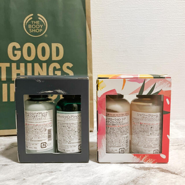 THE BODY SHOP(ザボディショップ)の〓定価20%オフ‼️・販売終了商品〓THE BODY SHOP ミニギフトセット コスメ/美容のボディケア(その他)の商品写真