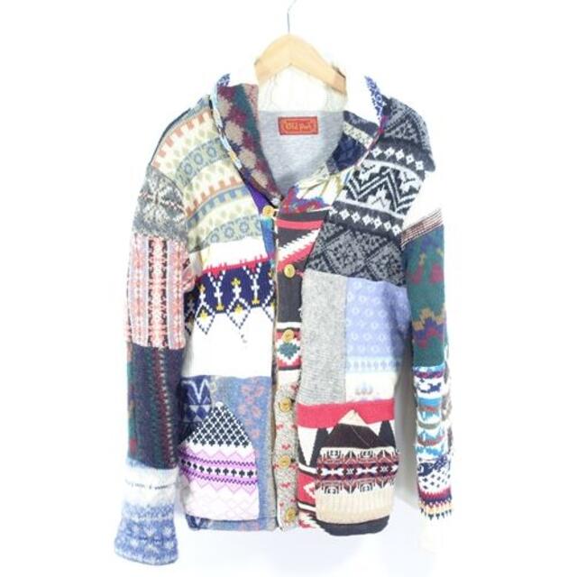 OLD PARK Patchwork Cardigan お買い得モデル www.gold-and-wood.com