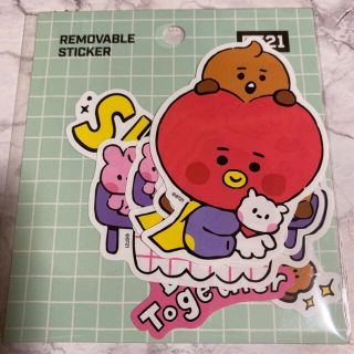 ボウダンショウネンダン(防弾少年団(BTS))のBT21  リムーバブルステッカー  SHOOKY 8ピース入り(アイドルグッズ)