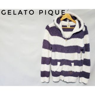 ジェラートピケ(gelato pique)の希少カラー！ gelato pique  スカラップ ボーダー パーカー♪(パーカー)