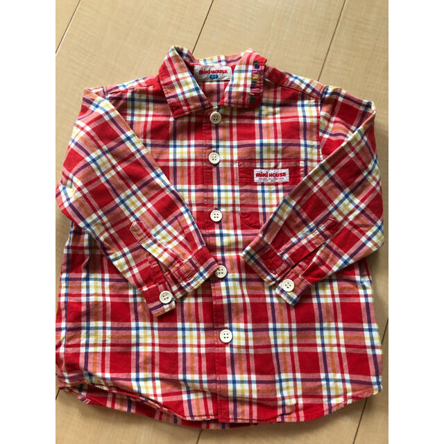 mikihouse(ミキハウス)の秋物　ミキハウス　シャツ　95 キッズ/ベビー/マタニティのキッズ服男の子用(90cm~)(ブラウス)の商品写真