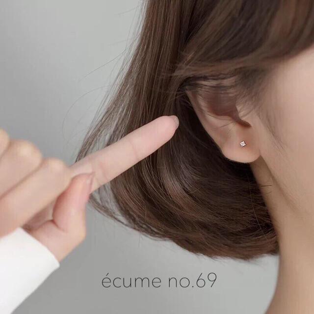 agete(アガット)のラスト1点【no.69】czダイヤ シンプルピアス3mm S925 レディースのアクセサリー(ピアス)の商品写真