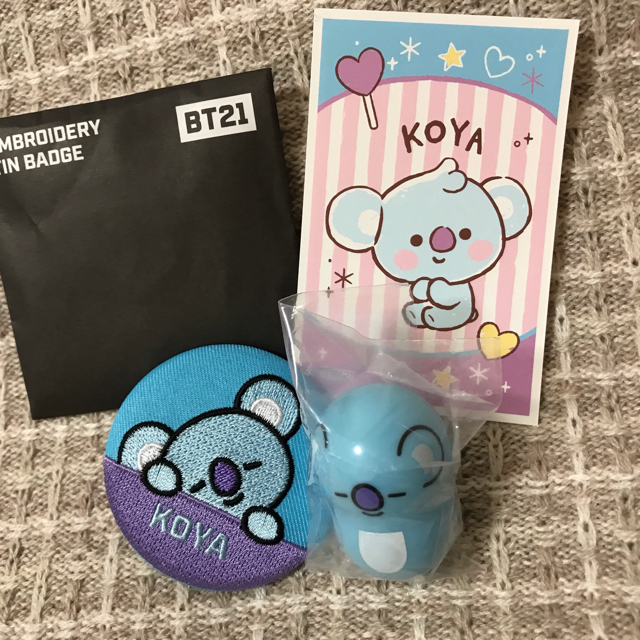 防弾少年団(BTS)(ボウダンショウネンダン)のBTS BT21 刺繍缶バッジ　クーナッツ　デコシール エンタメ/ホビーのタレントグッズ(アイドルグッズ)の商品写真