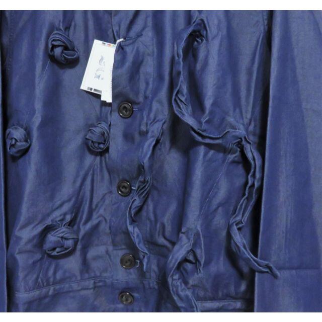 定価4.6万 新品 MASU コットン シルク ショート デニム ブルゾン 46