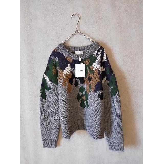 STUDIOUS(ステュディオス)の新品タグ付き　CLANE　OVER FLOWER MOTIF KNIT レディースのトップス(ニット/セーター)の商品写真