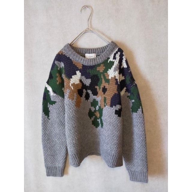 STUDIOUS(ステュディオス)の新品タグ付き　CLANE　OVER FLOWER MOTIF KNIT レディースのトップス(ニット/セーター)の商品写真