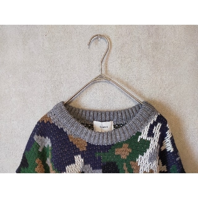 STUDIOUS(ステュディオス)の新品タグ付き　CLANE　OVER FLOWER MOTIF KNIT レディースのトップス(ニット/セーター)の商品写真