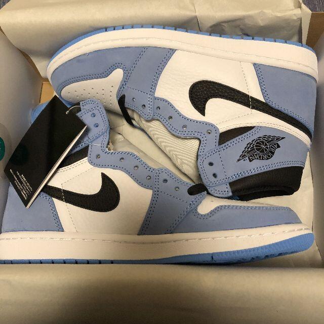 air jordan 1 university blue 試着のみ