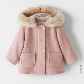 ザラキッズ(ZARA KIDS)のしょこたん様専用✳︎新品未使用✳︎zaraフーデッドコート　104cm(コート)