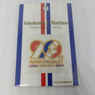 横浜Ｆ・マリノス 20周年記念ロゴ 蒔絵シール(記念品/関連グッズ)