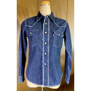 リーバイス(Levi's)のリーバイス・レッド　デニム　ウエスタンシャツ　フリンジ　ヴィンテージ(シャツ/ブラウス(長袖/七分))