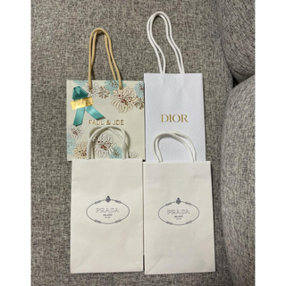 プラダ(PRADA)のプラダ+Dior +PAUL &JOE 4枚+リボン(ショップ袋)