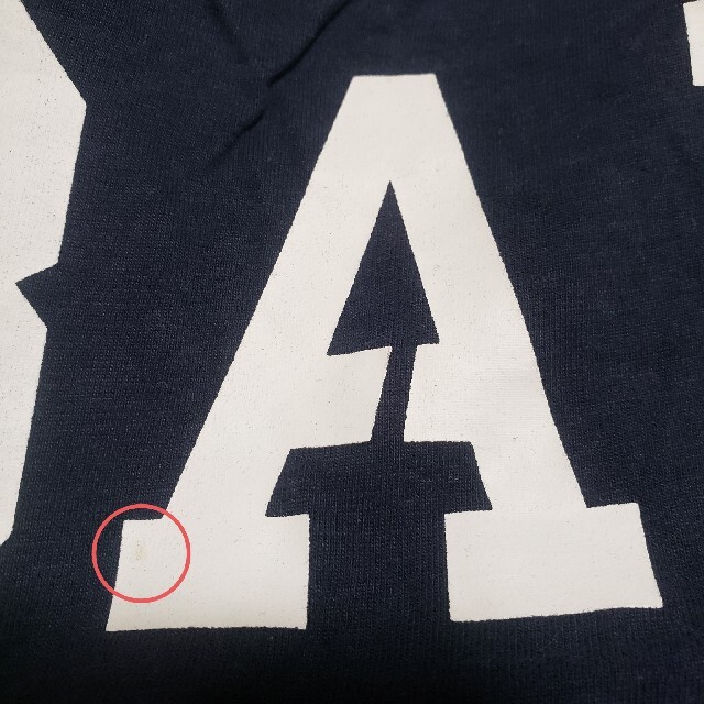 Abercrombie&Fitch(アバクロンビーアンドフィッチ)のA&F　アバクロ　Tシャツ　L　紺　半袖　 メンズのトップス(Tシャツ/カットソー(半袖/袖なし))の商品写真