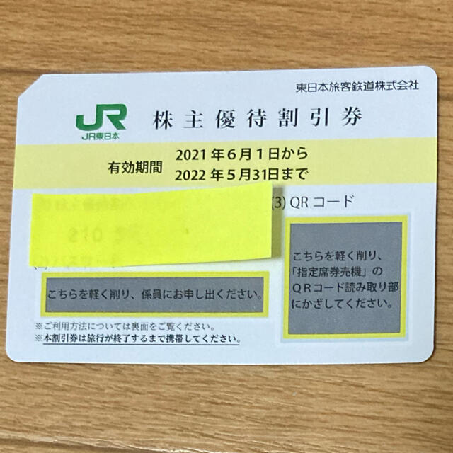 JR東日本株主優待割引券 チケットの優待券/割引券(その他)の商品写真