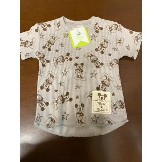 ディズニー(Disney)のお値下げ不可　新品タグ付き　ディズニー　ミッキー　ワッフル　半袖Tシャツ　90(Tシャツ/カットソー)