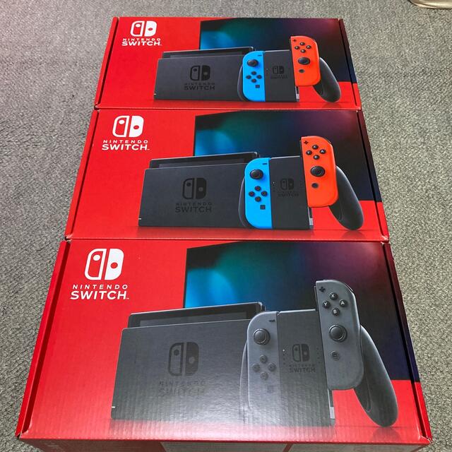 有名ブランド Nintendo Switch スイッチ ネオン2台グレー1台 新品未 ...