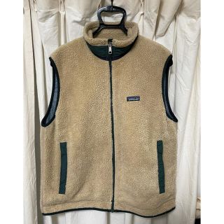 パタゴニア(patagonia)のパタゴニア　レトロX フリース　ベスト　90s USA製　ナチュラル　ビンテージ(ベスト)