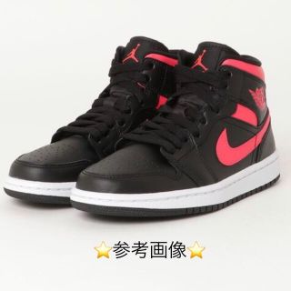 ナイキ(NIKE)のナイキ エアジョーダン1 ミッド AIR JORDAN 1 MID 25cm(スニーカー)