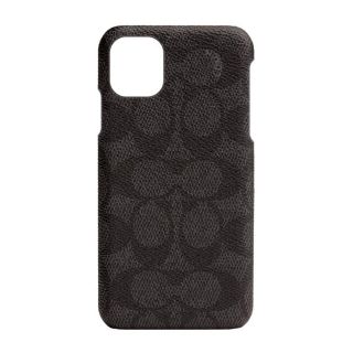 コーチ(COACH)のCOACHコーチiPhone11 XRケースSIGNATURE C WRAP 黒(iPhoneケース)