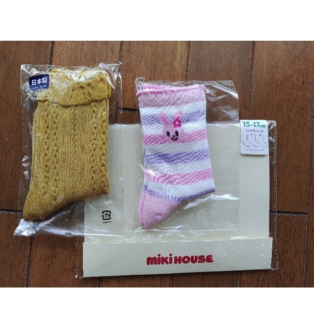 mikihouse(ミキハウス)のお値下げ　ミキハウス　靴下　ソックス　15 16 17 キッズ/ベビー/マタニティのこども用ファッション小物(靴下/タイツ)の商品写真