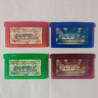 ゲームボーイアドバンス(ゲームボーイアドバンス)のポケットモンスター ルビー サファイア ファイアレッド リーフグリーン GBA(携帯用ゲームソフト)