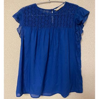 ザラ(ZARA)のZARA ロイヤルブルーのトップス★新品(シャツ/ブラウス(半袖/袖なし))