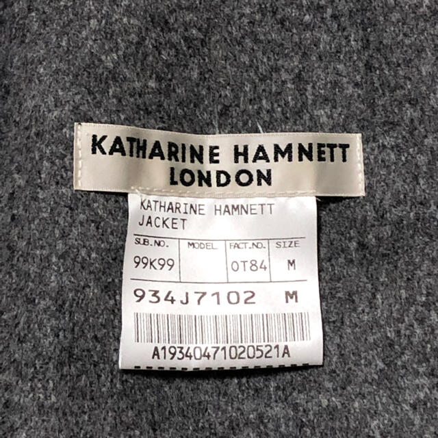 KATHARINE HAMNETT(キャサリンハムネット)の【1/3掲載終了】キャサリンハムネット ウールジャケット メンズのジャケット/アウター(テーラードジャケット)の商品写真