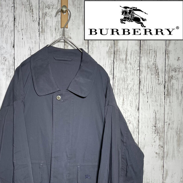 BURBERRY(バーバリー)の超美品！vintage BURBERRY ナイロンジャケット　ブルゾン　ネイビー メンズのジャケット/アウター(ナイロンジャケット)の商品写真
