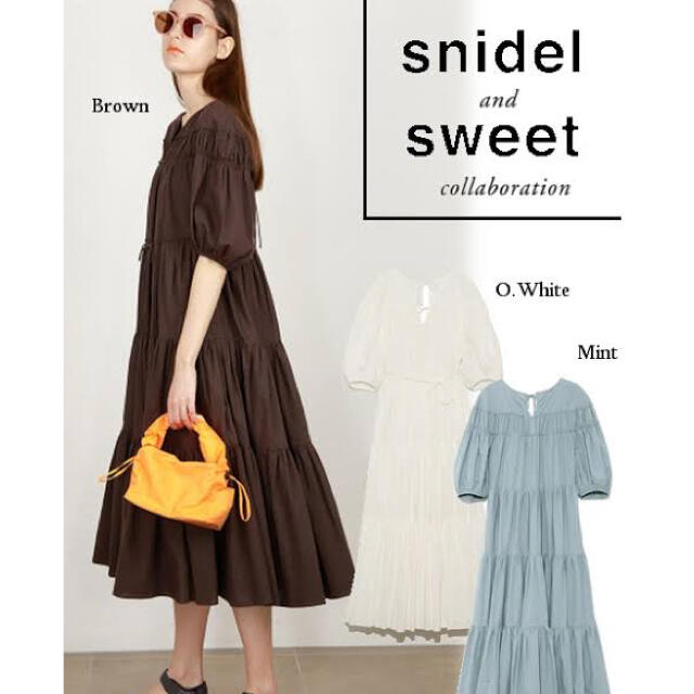 snidel ティアードコットンワンピース