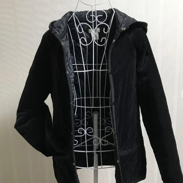 RGS キルティングフード付ジャケット　ブラック レディースのジャケット/アウター(その他)の商品写真