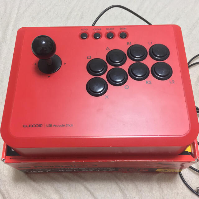 ELECOM(エレコム)のUSBアーケードスティック　PS3用 エンタメ/ホビーのゲームソフト/ゲーム機本体(家庭用ゲーム機本体)の商品写真