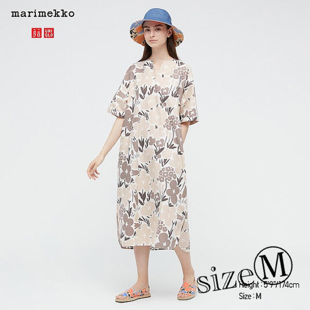 marimekko(マリメッコ)の🤎UNIQLO✖️マリメッコ 2021ss🤎 レディースのワンピース(ひざ丈ワンピース)の商品写真